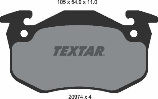 Textar 89009700 - Дисковый тормозной механизм, комплект unicars.by