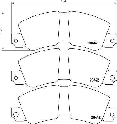 Textar 2044201 - Тормозные колодки, дисковые, комплект unicars.by