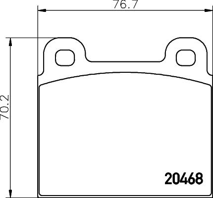 Textar 2046801 - Тормозные колодки, дисковые, комплект unicars.by