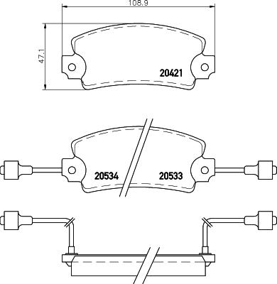 Textar 2042103 - Тормозные колодки, дисковые, комплект unicars.by