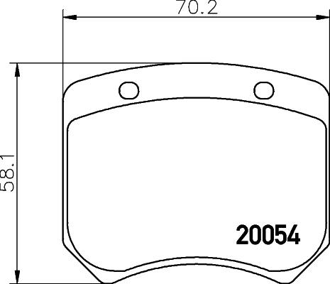 Textar 2005402 - Тормозные колодки, дисковые, комплект unicars.by