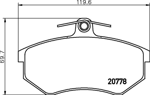 Textar 2077802 - Тормозные колодки, дисковые, комплект unicars.by