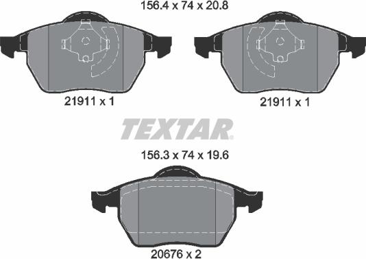 Textar 89012400 - Дисковый тормозной механизм, комплект unicars.by