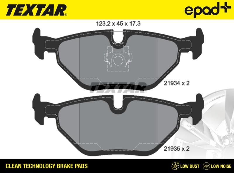 Textar 2193402CP - Тормозные колодки, дисковые, комплект unicars.by