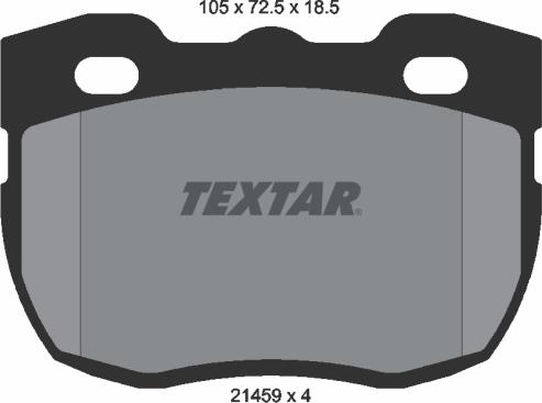 Textar 2145901 - Тормозные колодки, дисковые, комплект unicars.by