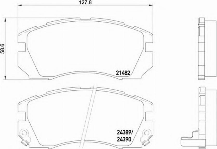 Textar 2148201 - Тормозные колодки, дисковые, комплект unicars.by