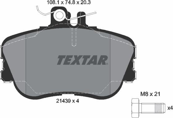 Textar 89010900 - Дисковый тормозной механизм, комплект unicars.by