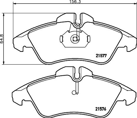 Textar 2157601 - Тормозные колодки, дисковые, комплект unicars.by