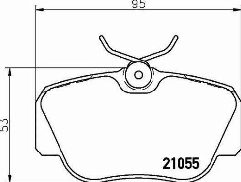 Textar 2105505 - Тормозные колодки, дисковые, комплект unicars.by