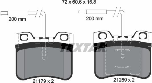 Textar 89002000 - Дисковый тормозной механизм, комплект unicars.by