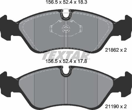 Textar 89003900 - Дисковый тормозной механизм, комплект unicars.by