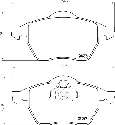 Textar 2182901 - Тормозные колодки, дисковые, комплект unicars.by