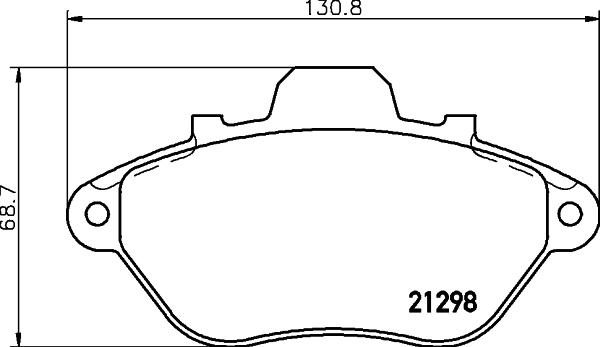 Textar 2129801 - Тормозные колодки, дисковые, комплект unicars.by