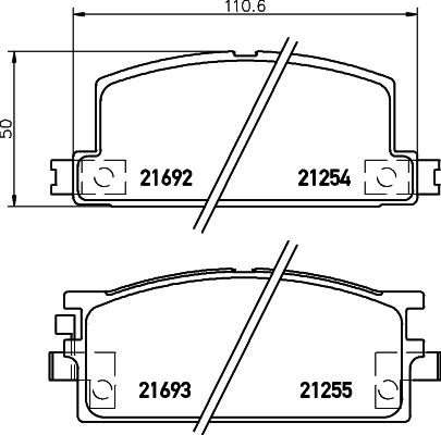 Textar 2125401 - Тормозные колодки, дисковые, комплект unicars.by