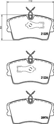 Textar 2122501 - Тормозные колодки, дисковые, комплект unicars.by