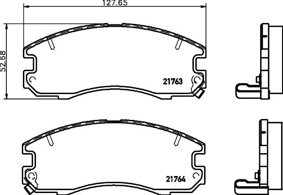 Textar 2176301 - Тормозные колодки, дисковые, комплект unicars.by