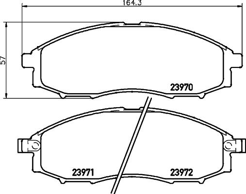 Textar 2397004 - Тормозные колодки, дисковые, комплект unicars.by