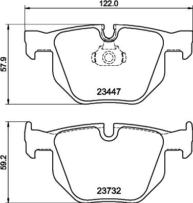 Textar 2344711 - Тормозные колодки, дисковые, комплект unicars.by