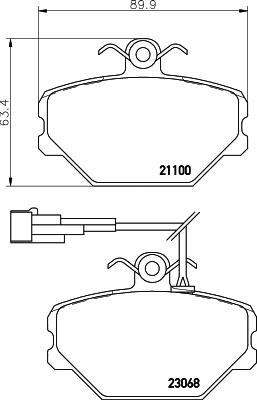 Textar 2306801 - Тормозные колодки, дисковые, комплект unicars.by