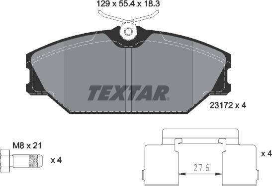 Textar 89005600 - Дисковый тормозной механизм, комплект unicars.by