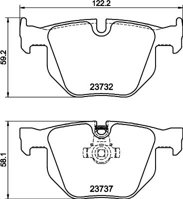 Textar 2373207 - Тормозные колодки, дисковые, комплект unicars.by