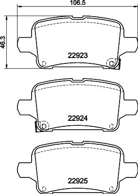 Textar 2292303 - Тормозные колодки, дисковые, комплект unicars.by