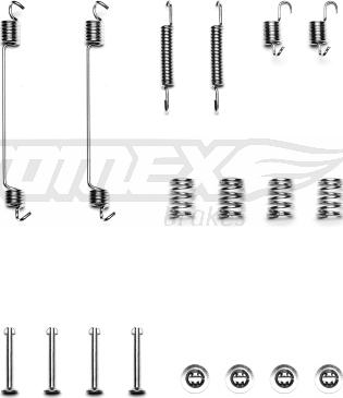 TOMEX brakes TX 40-08 - Комплектующие, барабанный тормозной механизм unicars.by