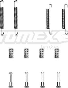 TOMEX brakes TX 40-02 - Комплектующие, барабанный тормозной механизм unicars.by