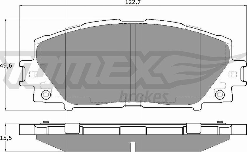 TOMEX brakes TX 19-35 - Тормозные колодки, дисковые, комплект unicars.by