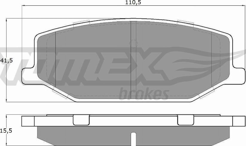 TOMEX brakes TX 19-36 - Тормозные колодки, дисковые, комплект unicars.by