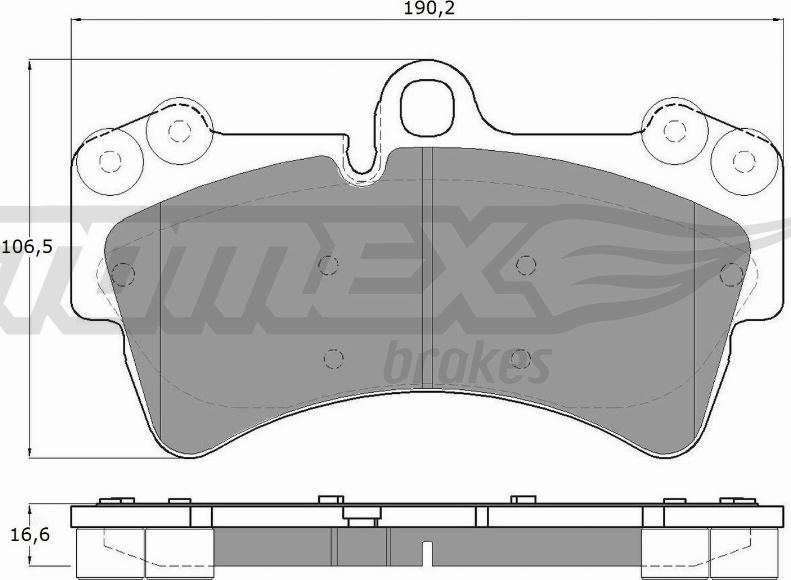 TOMEX brakes TX 14-31 - Тормозные колодки, дисковые, комплект unicars.by