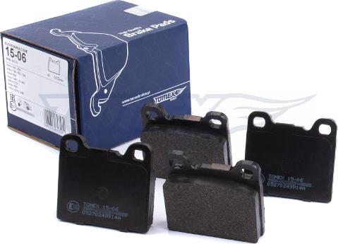 TOMEX brakes TX 15-06 - Тормозные колодки, дисковые, комплект unicars.by