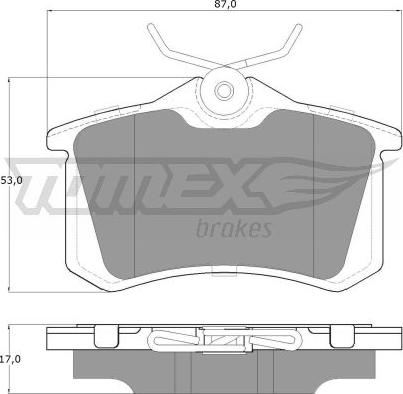 TOMEX brakes TX 16-24 - Тормозные колодки, дисковые, комплект unicars.by