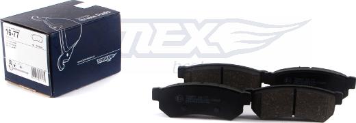 TOMEX brakes TX 16-77 - Тормозные колодки, дисковые, комплект unicars.by