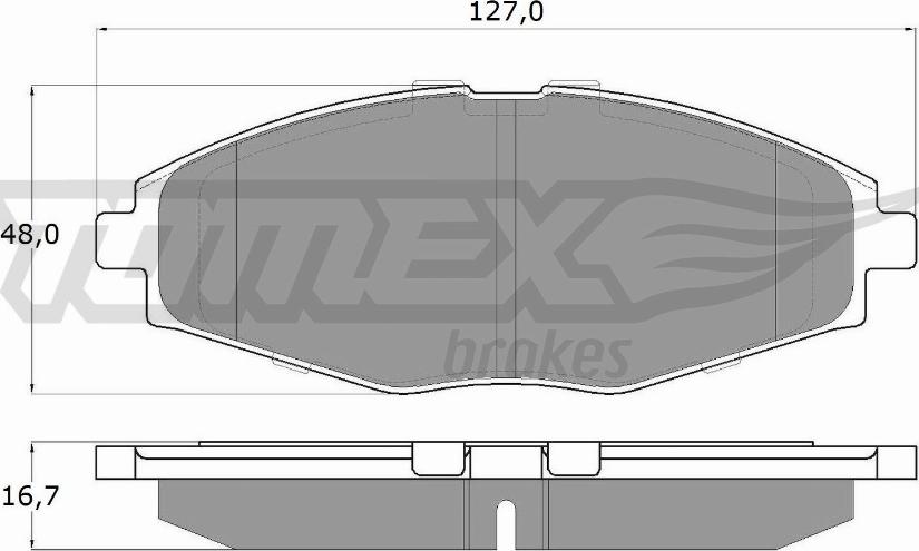 TOMEX brakes TX 10-80 - Тормозные колодки, дисковые, комплект unicars.by