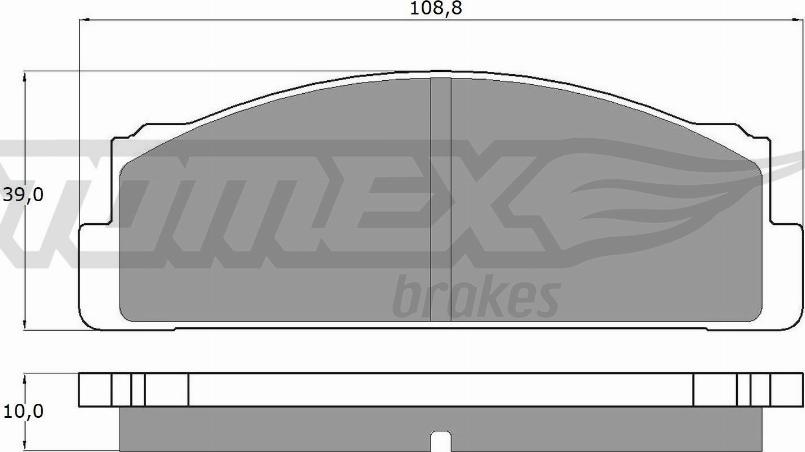 TOMEX brakes TX 10-24 - Тормозные колодки, дисковые, комплект unicars.by