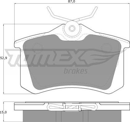 TOMEX brakes TX 10-78 - Тормозные колодки, дисковые, комплект unicars.by