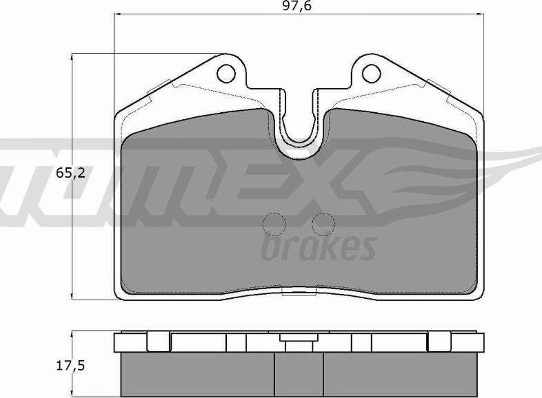 TOMEX brakes TX 18-02 - Тормозные колодки, дисковые, комплект unicars.by