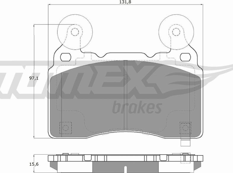 TOMEX brakes TX 18-89 - Тормозные колодки, дисковые, комплект unicars.by