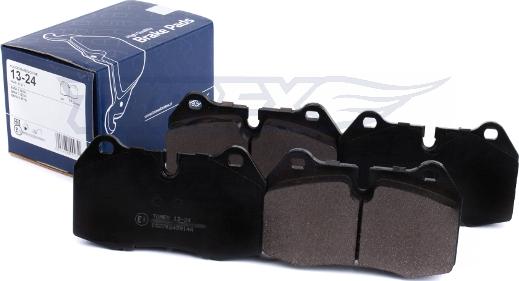 TOMEX brakes TX 13-24 - Тормозные колодки, дисковые, комплект unicars.by