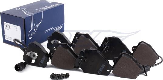 TOMEX brakes TX 12-26 - Тормозные колодки, дисковые, комплект unicars.by