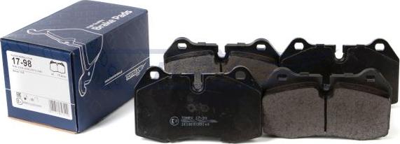 TOMEX brakes TX 17-98 - Тормозные колодки, дисковые, комплект unicars.by