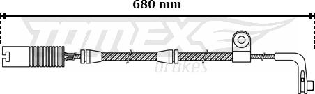 TOMEX brakes TX 30-46 - Сигнализатор, износ тормозных колодок unicars.by