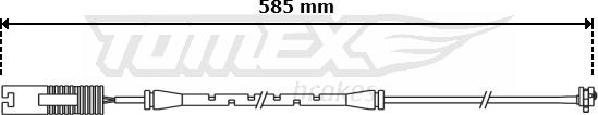 TOMEX brakes TX 30-88 - Сигнализатор, износ тормозных колодок unicars.by