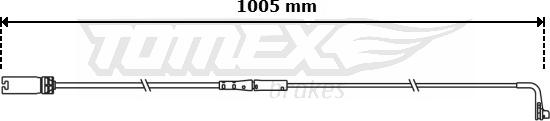 TOMEX brakes TX 31-07 - Сигнализатор, износ тормозных колодок unicars.by