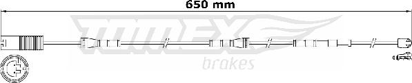 TOMEX brakes TX 31-15 - Сигнализатор, износ тормозных колодок unicars.by