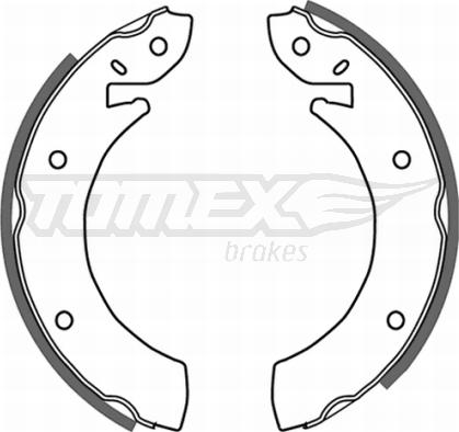 TOMEX brakes TX 20-96 - Комплект тормозных колодок, барабанные unicars.by