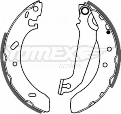 TOMEX brakes TX 20-54 - Комплект тормозных колодок, барабанные unicars.by