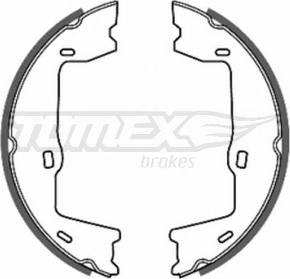 TOMEX brakes TX 20-69 - Комплект тормозных колодок, барабанные unicars.by