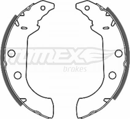 TOMEX brakes TX 20-67 - Комплект тормозных колодок, барабанные unicars.by